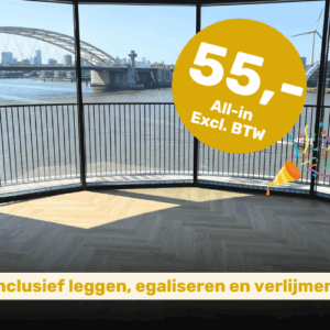 PVC-vloeren all-in actieprijs inclusief leggen, egaliseren en verlijmen